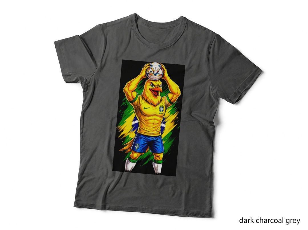 Yellow Bird Footballer Canary-Style Brazil Kit Green-Yellow Flag T-Shirt