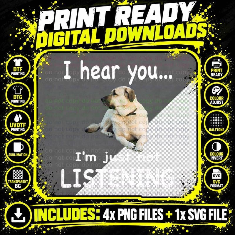 Anatolian Shepherd Dog - Anatolian Shepherd Png SVG Digital Bundle