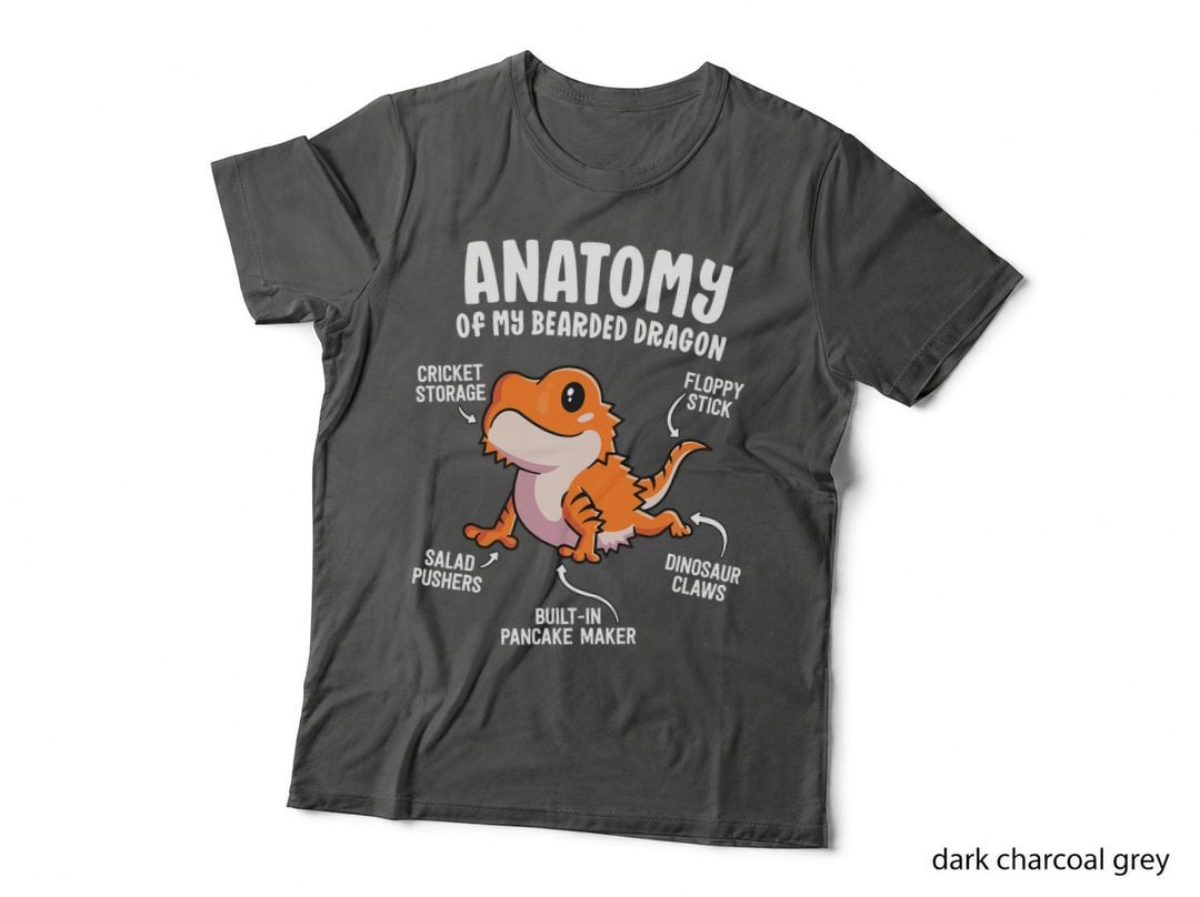 Anatomy of a Bearded Dragon Shirt Gift for Reptile Lover T-Shirt