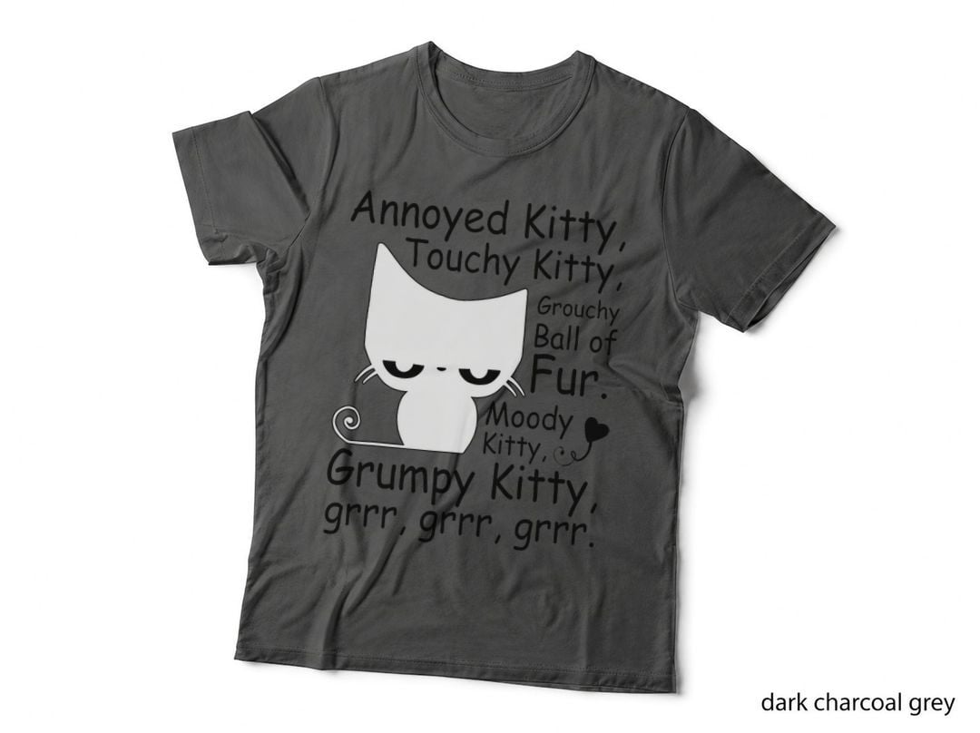 Angry Cat Kitten Lover Funny Attitude Fur Pet Owner, Cat Lovers Gift T-Shirt