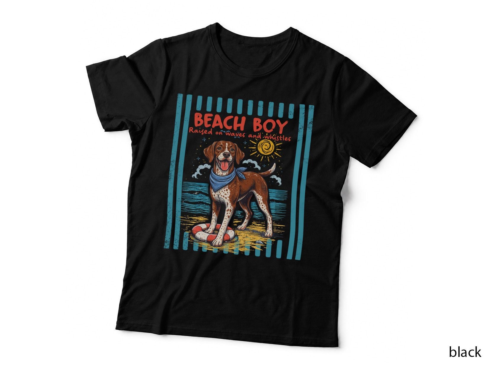 Beach Boy Raised on Waves and Vitamin Sea Summer T-Shirt