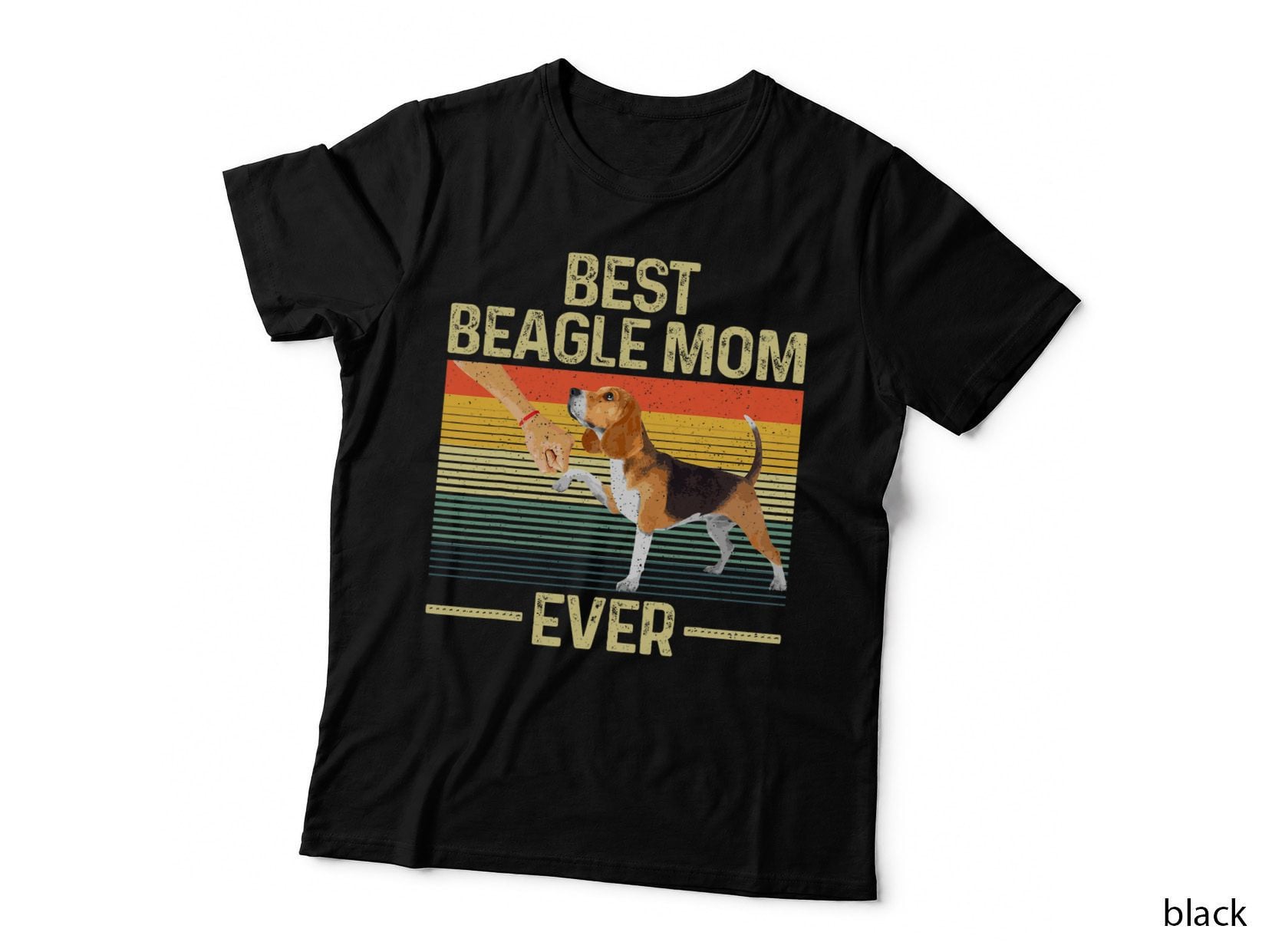 Best Beagle Mom Art for Women Mama Mother Beagle Dog Lovers T-Shirt