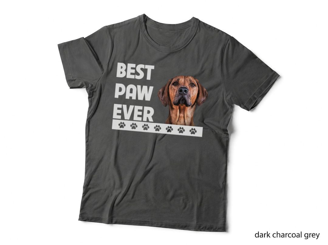 Best Paw Ever Rhodesian Ridgeback Dad Fathers Day Dog Lovers T-Shirt