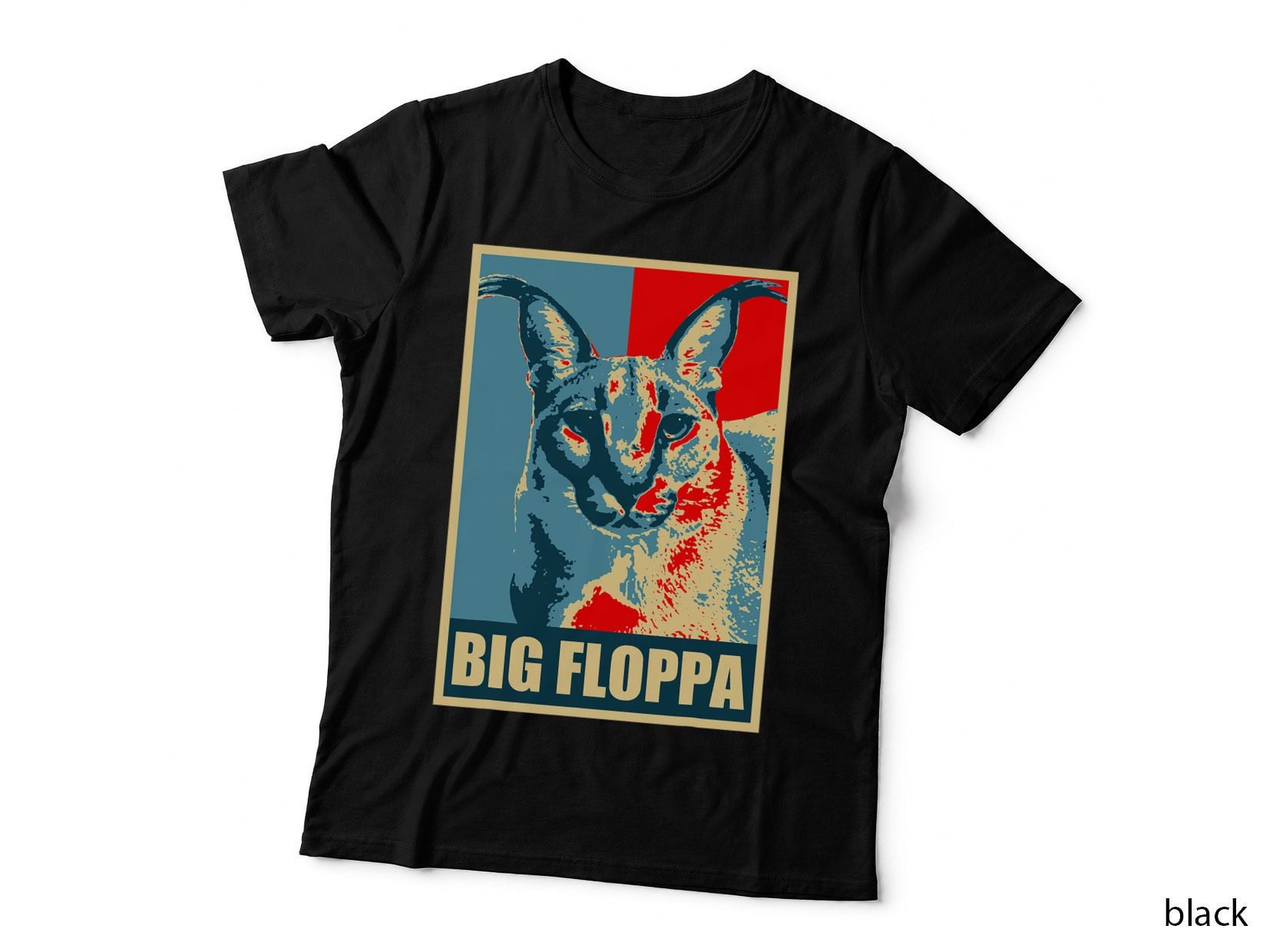 Big Floppa Caracal Cat Meme, Funny Animal, Streetwear, for Women T-Shirt
