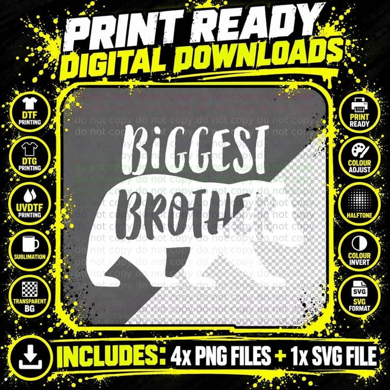 Biggest Brother Bear Shirt Brother Bear T-Shirt Brother Png SVG Digital Bundle