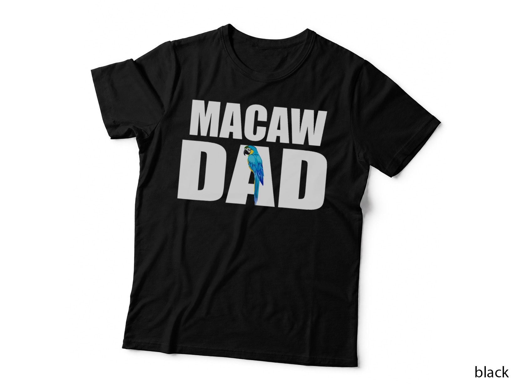 Blue and Gold Macaw T-Shirt, Macaw Dad Macaw Tee, Bird Lover Gift