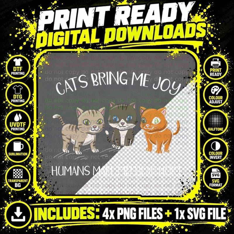 Cat Owner Cat Whisperer Kitten Paw Love Pet Cat Png SVG Digital Bundle