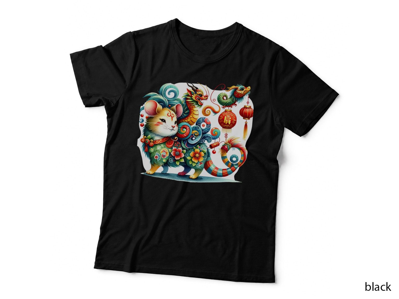 Chinese New Year Mouse Dragon Lanterns Lunar New Year T-Shirt