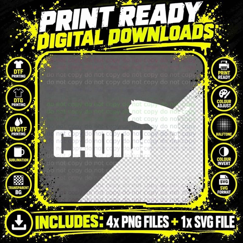 Chonk Cat Meme Funny, Fat Cat, Internet Humor Png SVG Digital Bundle