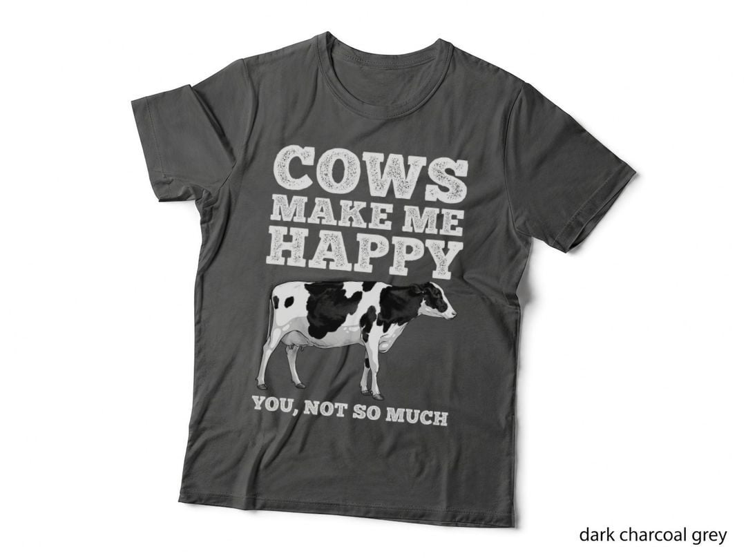 Cool Cow Art for Men Women Cow Farmer Dairy Cows Farm Animal T-Shirt