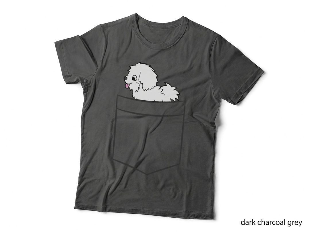Coton De Tulear Dog in Pocket Funny Coton De Tulear, Cute Pet Lover Gift T-Shirt