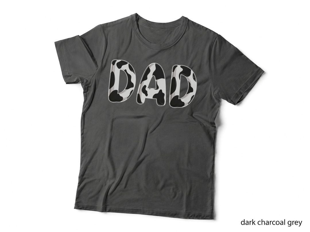 Cow Dad Birthday Family Matching Fathers Day Boy Girl Farm T-Shirt