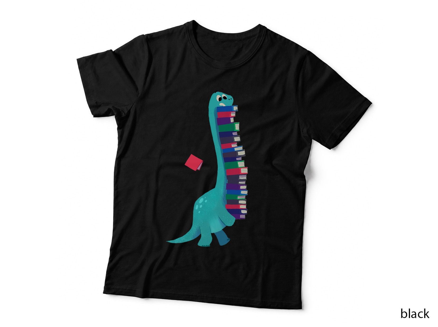 Cute Dinosaur Book Reading, Kids' Fun Learning, Children's Educational T-Shirt