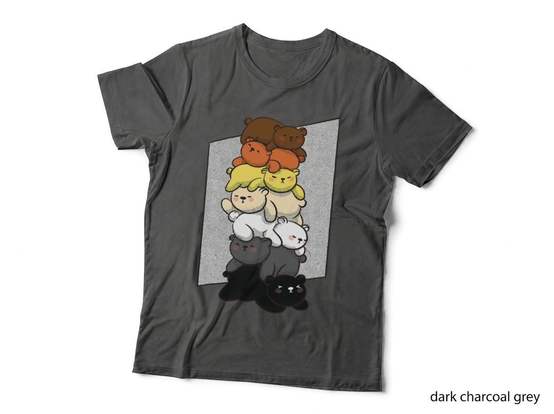 Cute Gay Bear Pride Flag Colors for Gay Bear Cubs, LGBTQ+ Pride T-Shirt