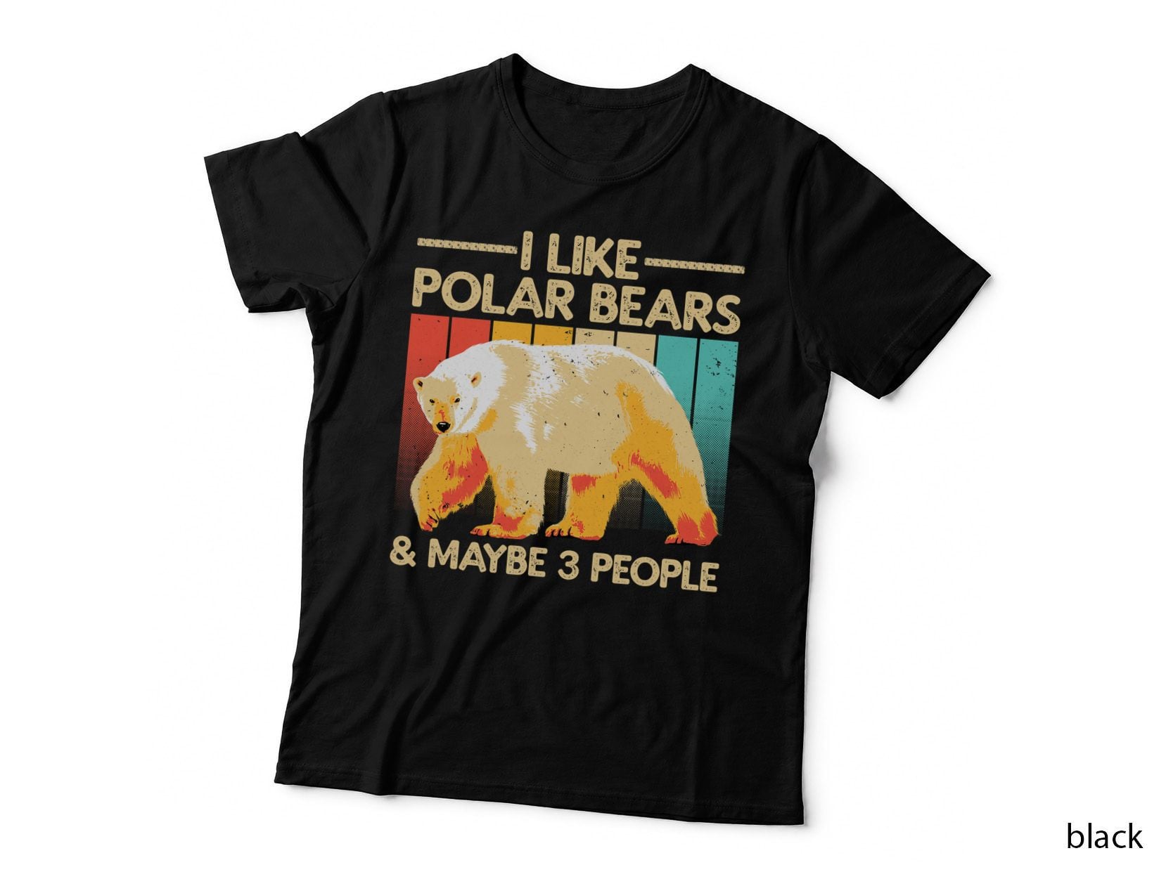 Cute Polar Bear Design for Men Women Kids Polar Bear Lover T-Shirt