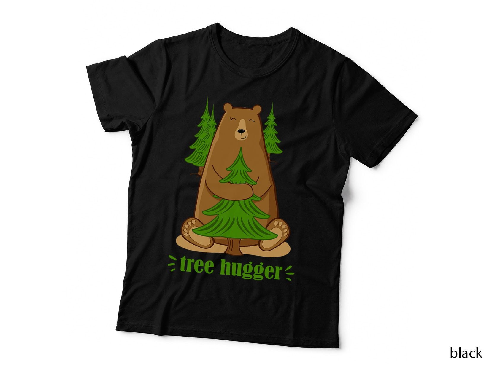 Cute Tree Hugger Bear, Eco-Friendly, Nature Lover, for Women T-Shirt