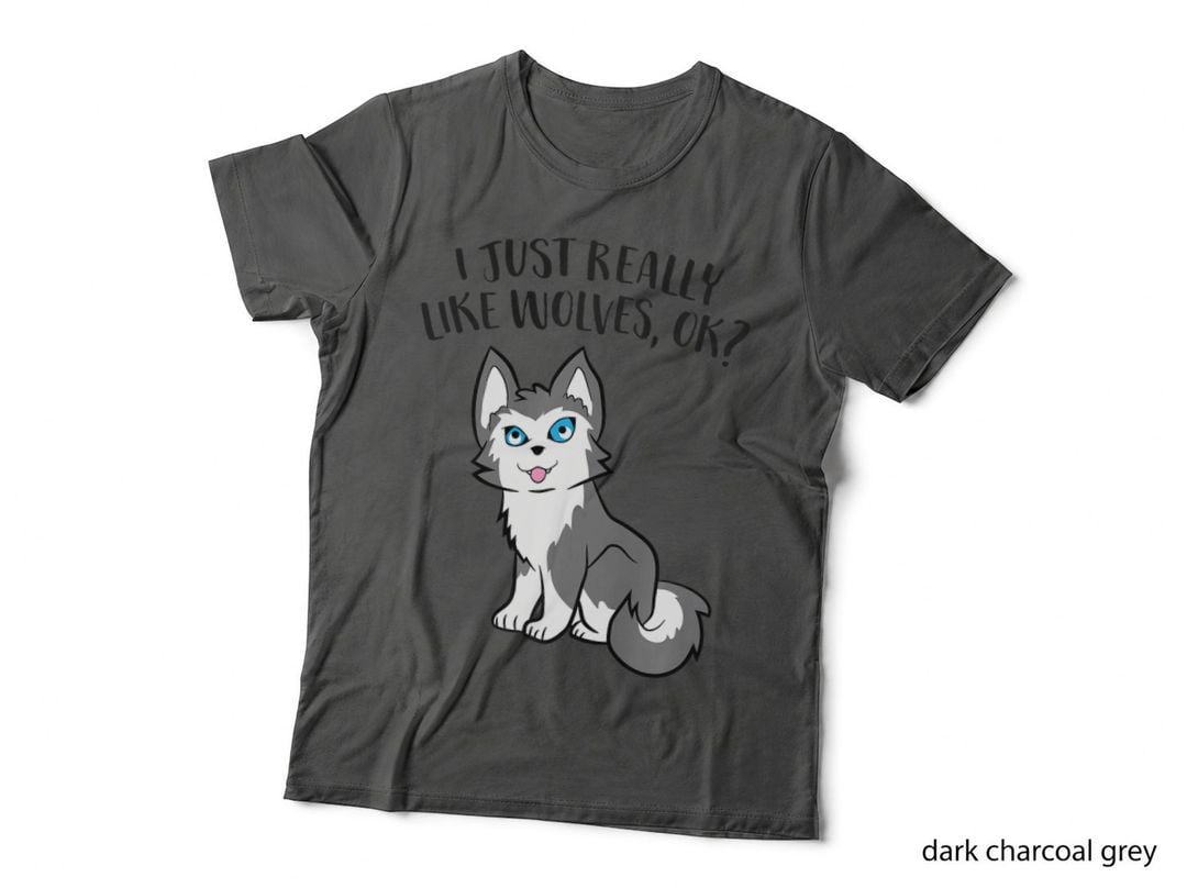 Cute Wolf Lover I Just Really Like Wolves Premium, Wolf Lovers Gift T-Shirt