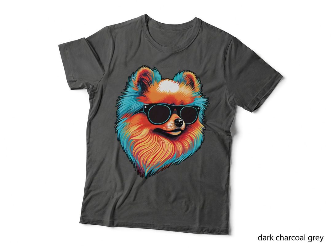 Dad Mom Cool Dog Sunglasses - Pomeranian, Funny Pet Owner Gift T-Shirt