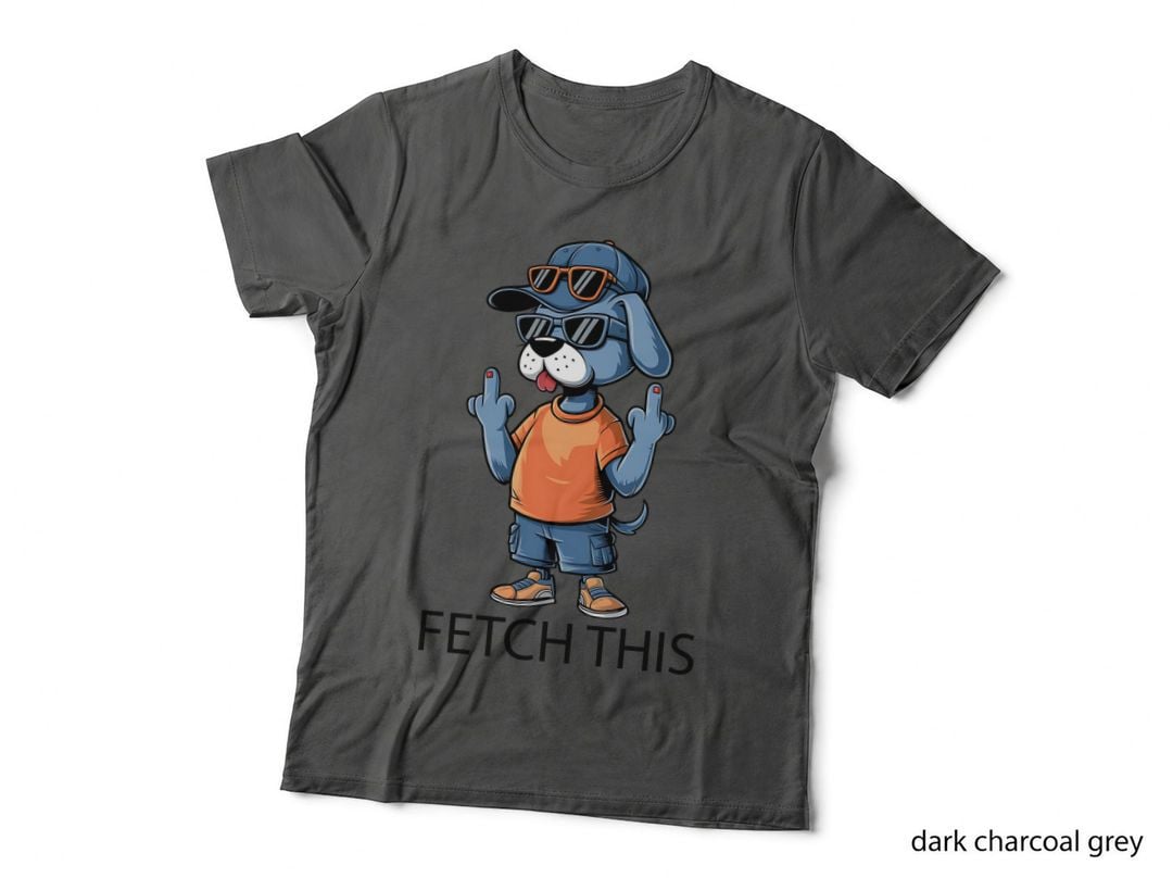 Fetch This Funny Dog T-Shirt, Cool Dog Wearing Sunglasses Graphic Tee