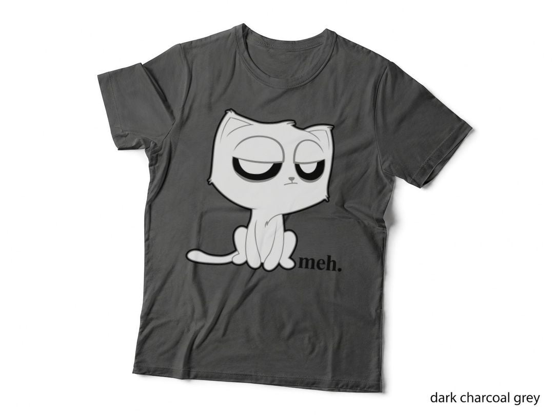 Funny Meh Cat - Cute Kitty Cat, Funny Animal, for Women, Cat Lover Gift T-Shirt