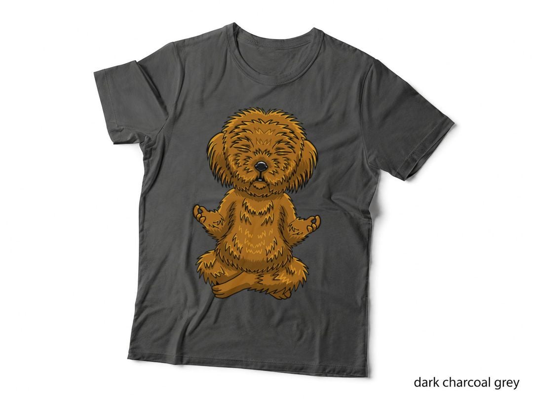 Golden Doodle Lotus Pose Yoga Cute Meditation Dog Lover Gift T-Shirt