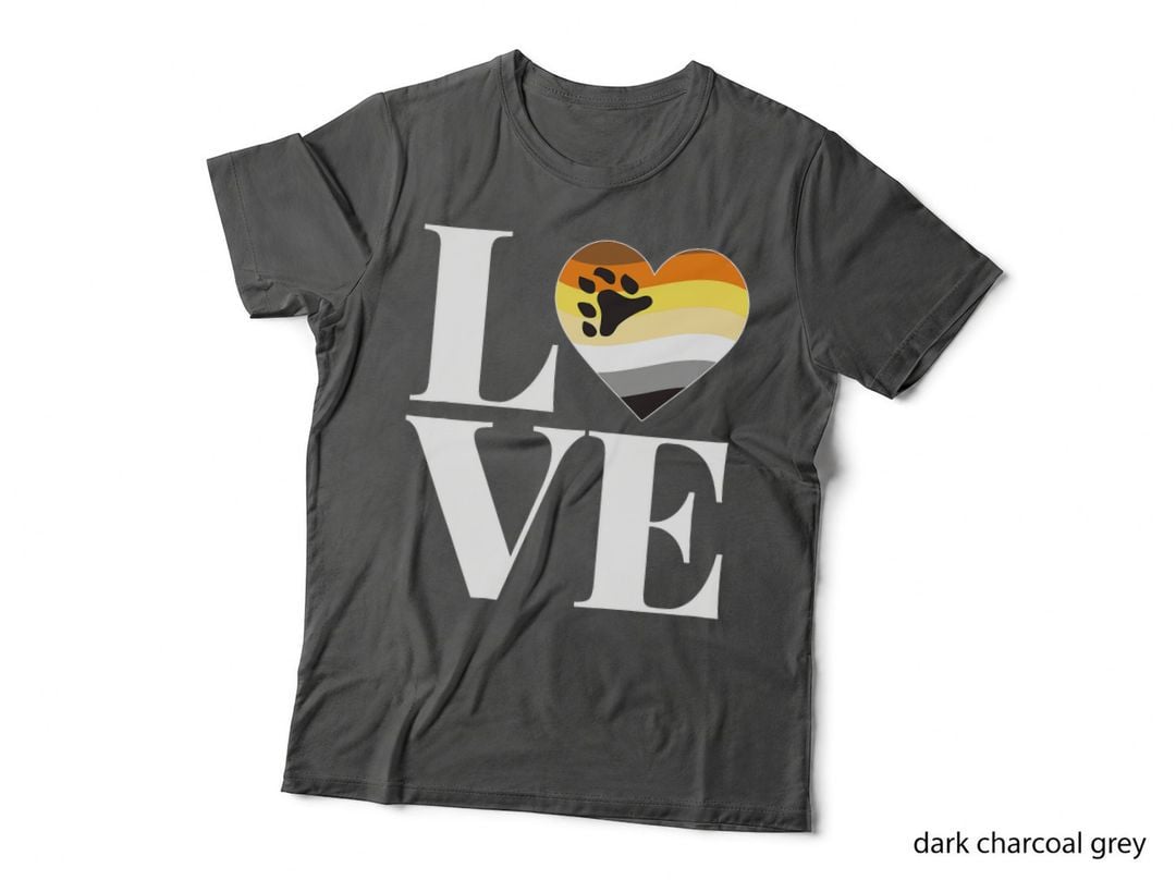 Hairy Gay Men Love Masculine Shirt for LGBT Bear Pride Flag T-Shirt