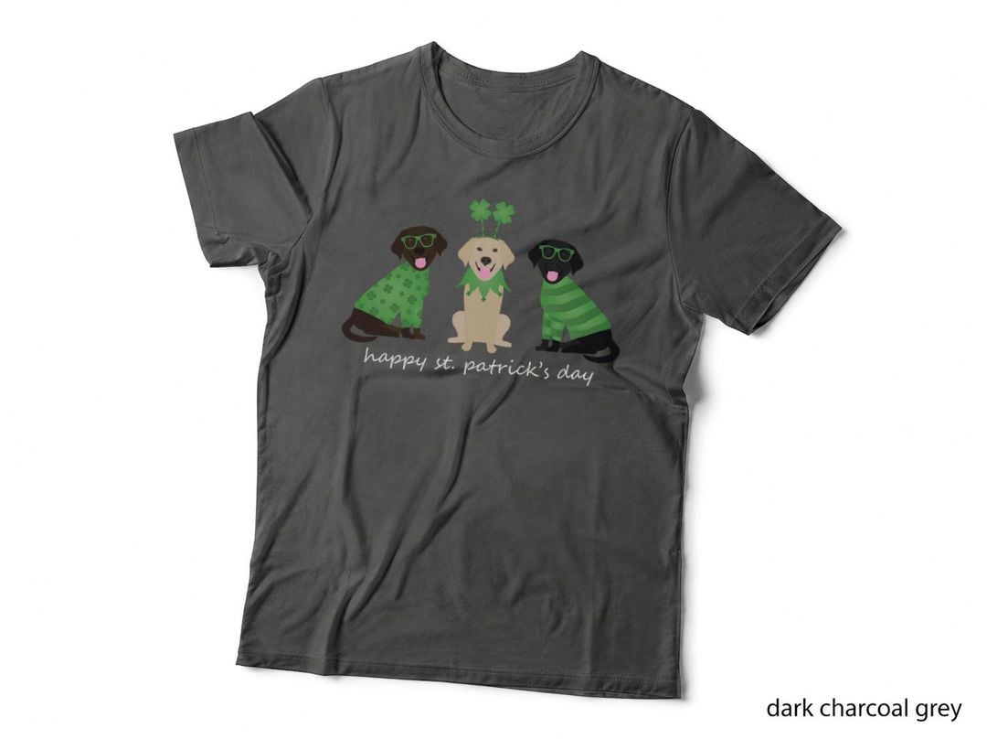 Happy St Patricks Day Labrador Retriever Dogs Cute Lab Dog T-Shirt