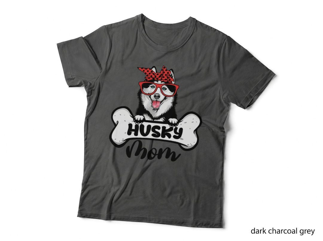 Husky Mom Shirt Dog Bone Mothers Day Dog Mama, for Women, Pet Lover Gift T-Shirt