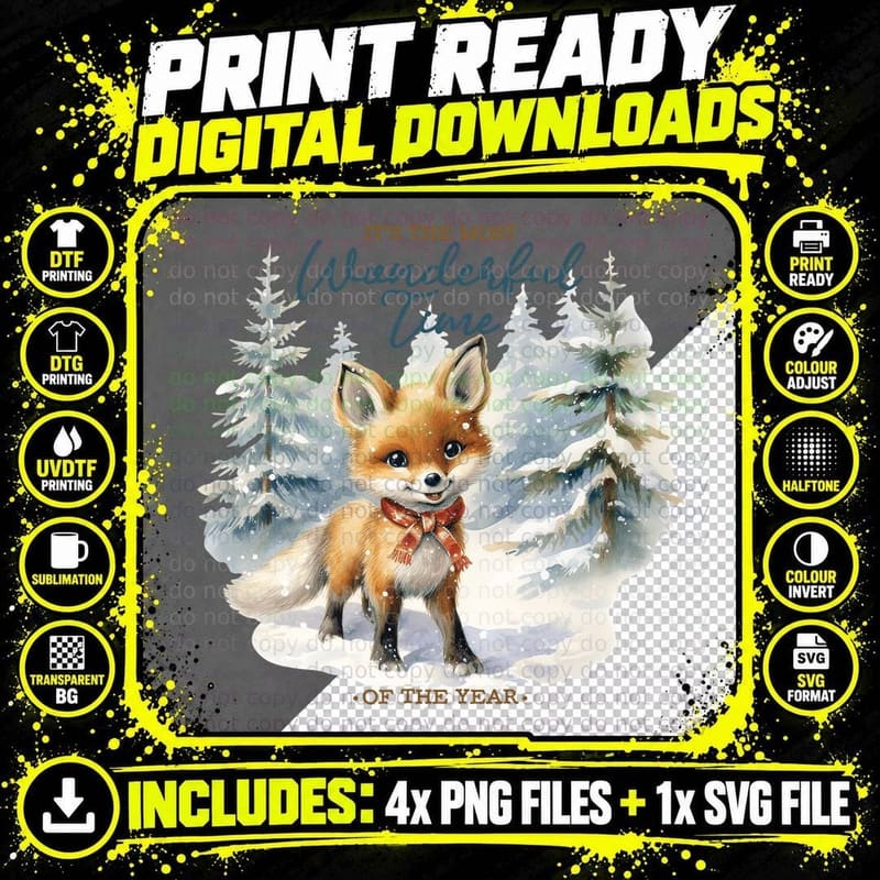 It's the Most Wonderful Time of the Year Winter T-Shirt Png SVG Digital Bundle