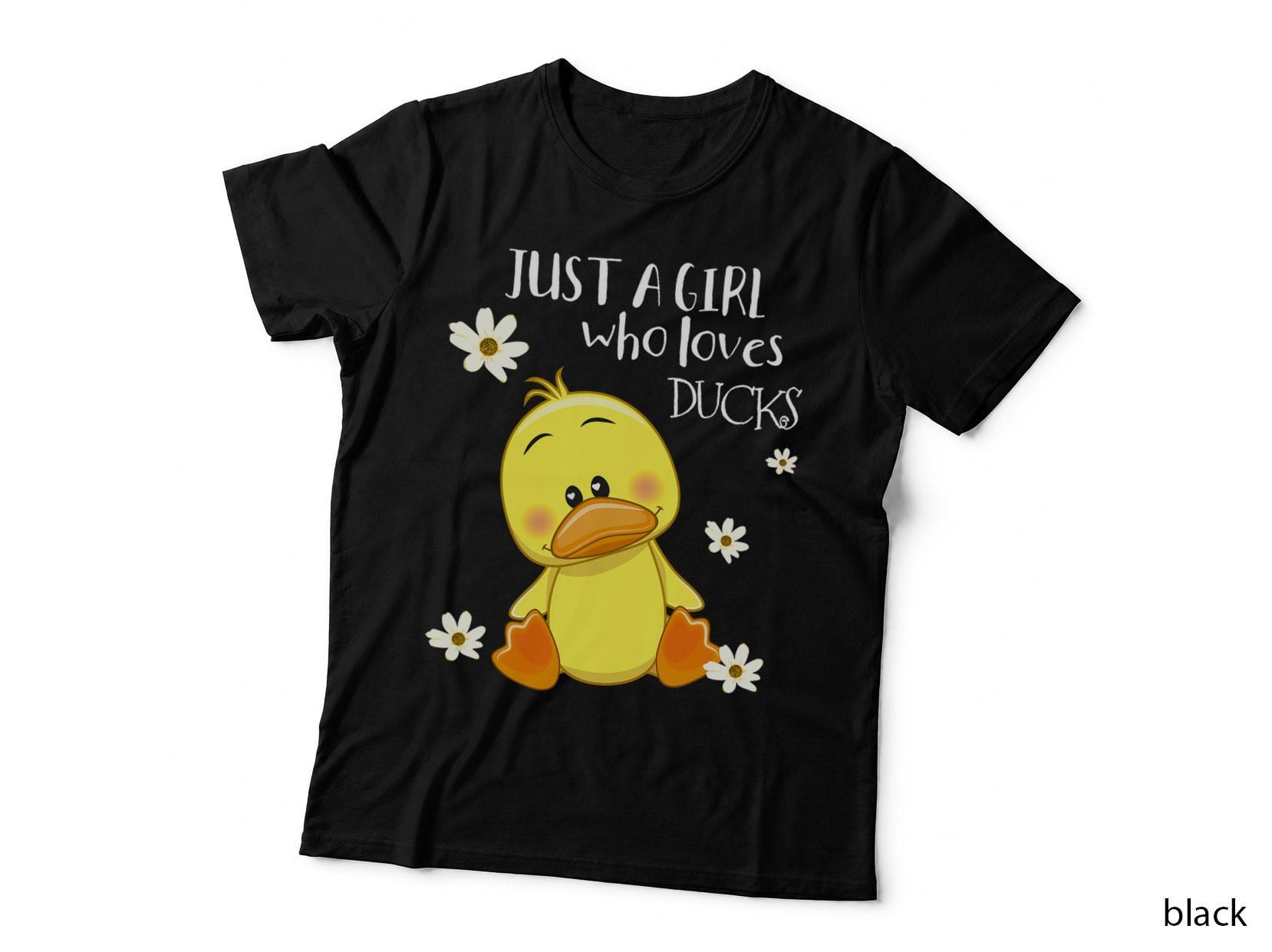 Just a Girl Who Loves Ducks - Cute Duck Lover Owner, Duck Enthusiast T-Shirt