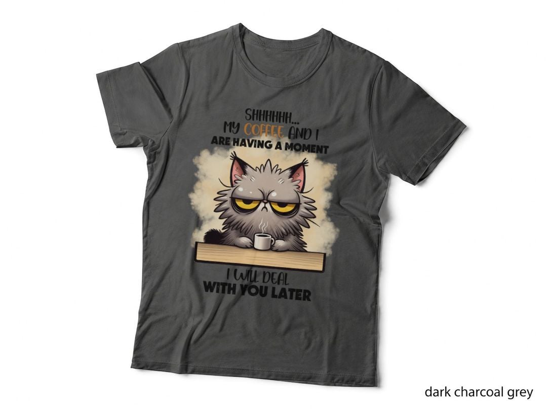Shhhhhh... My Coffee and I Are Having a Moment I Will Deal Sarcastic T-Shirt