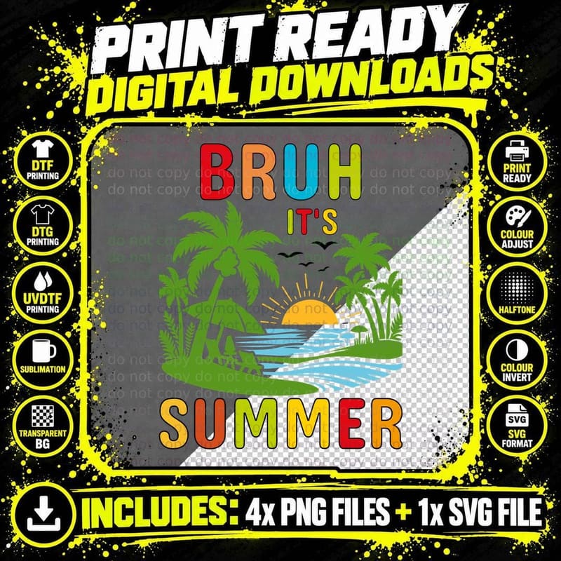 Summer Vibes Summer T-Shirt, Cat Beach Drink Sunglasses Png SVG Digital Bundle