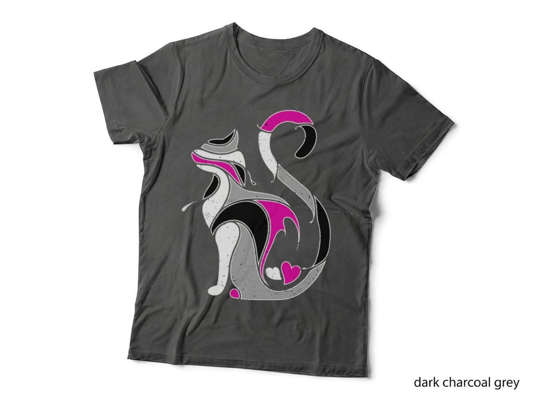 Asexual Cat Ace Pride Flag Cat Lover LGBT Equality, LGBTQ+ Pride T-Shirt