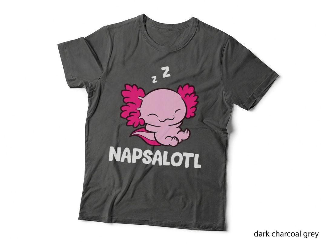 Axolotl Napsalotl Sleeping Axolotl T-Shirt