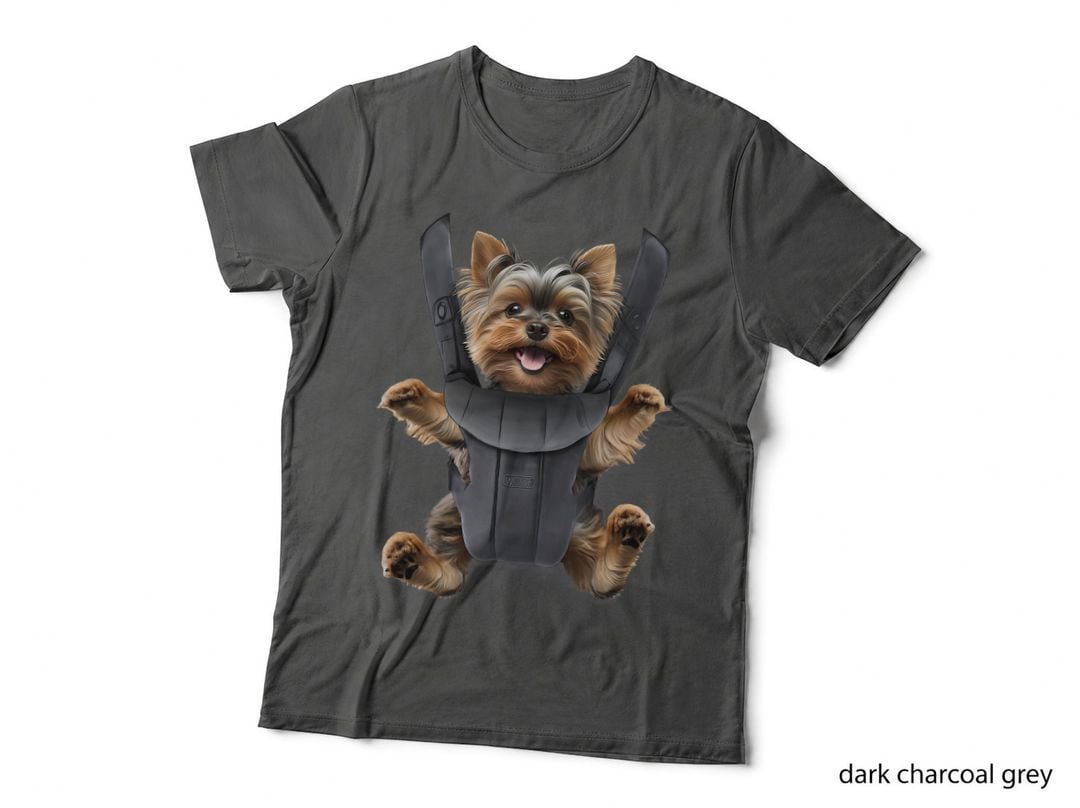 Baby Carrier Yorkie Lovers Puppy in Pocket, Yorkshire Terrier Mom T-Shirt