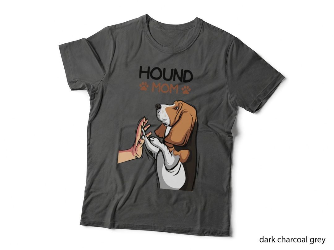 Basset Hound Mom Dog Mama Women Girl, Pet Lover Gift, Canine Parent T-Shirt