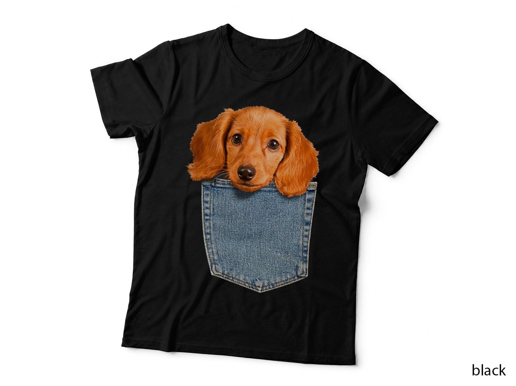 Beagle in My Pocket Shirt Cute Puppy Dachshund Dog, for Women T-Shirt