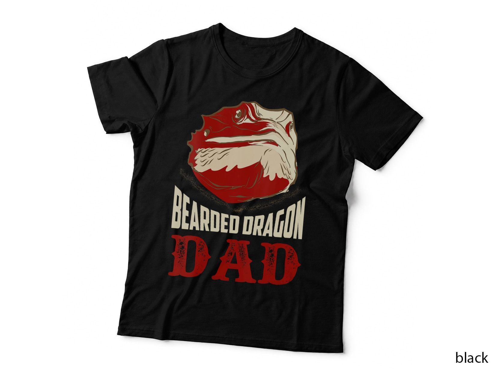 Bearded Dragon Dad Lizard Lover Reptile T-Shirt, Mens Tee