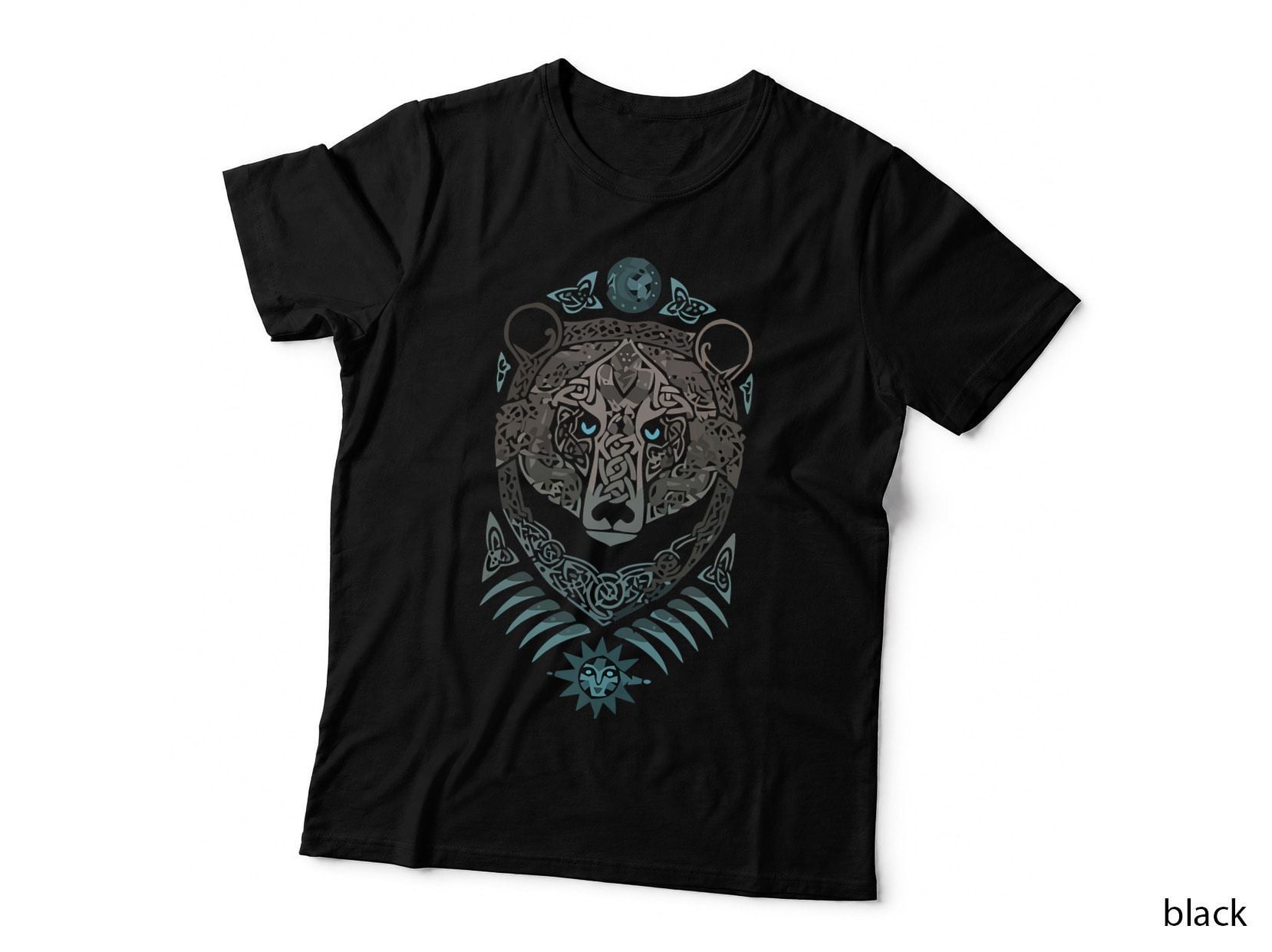 Berserk Bear Warrior Odin Runes Norse Compass Viking T-Shirt