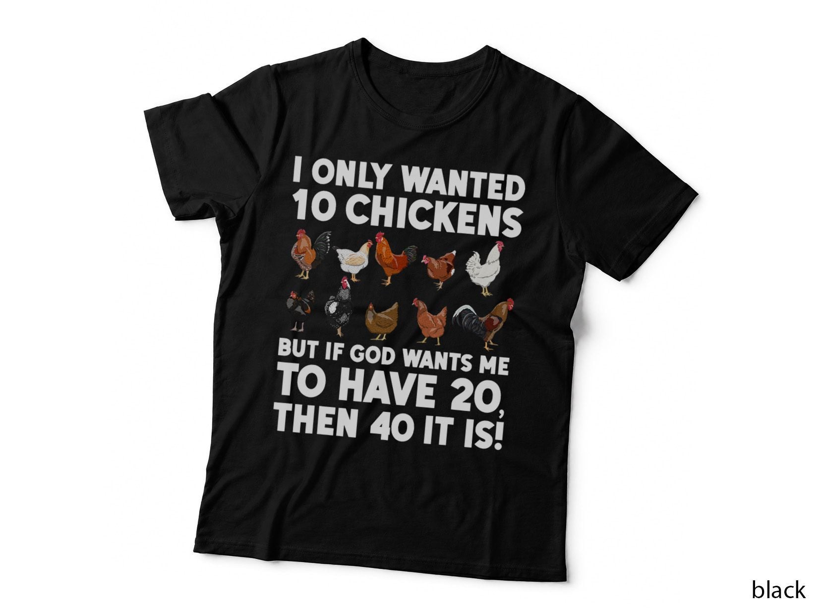 Best Chicken Art for Men Women Poultry Themed Chicken Farmer T-Shirt