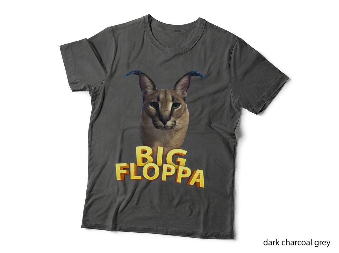 Big Floppa Meme Cat, Funny, Internet Meme Fashion, Animal, Nft Artwear T-Shirt