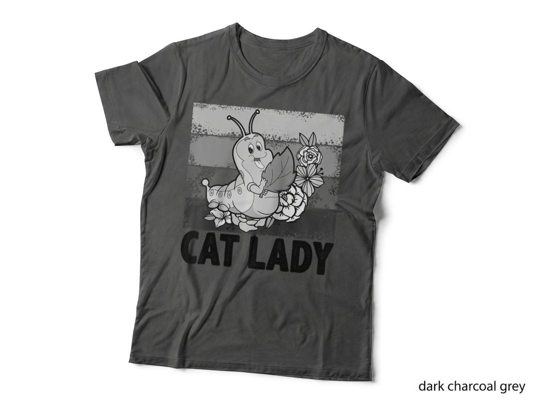 Cat Lady, Cute Butterfly for Women Girls, Retro Insect Lover T-Shirt