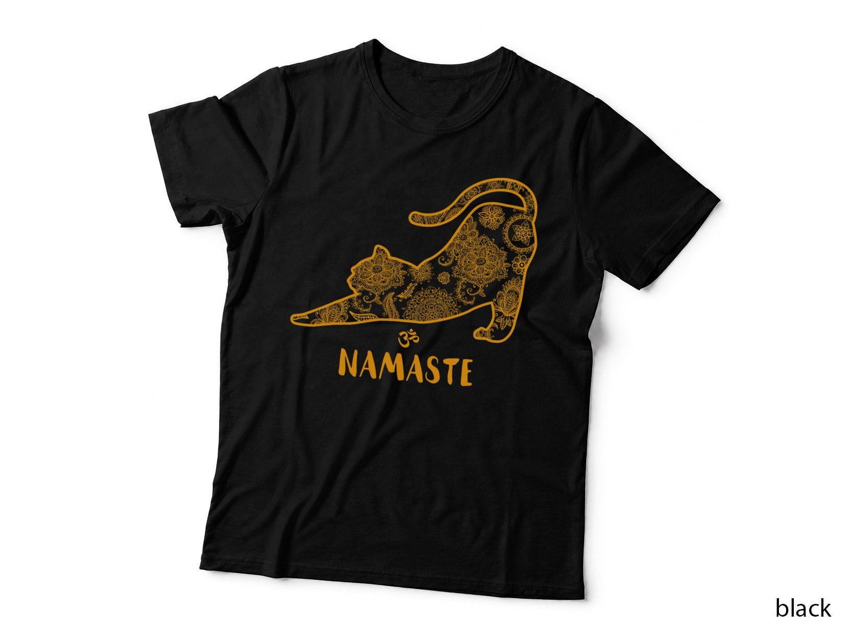 Cat Yoga Namaste Om - Funny Yoga Gift, Meditation, Zen, Mindfulness T-Shirt