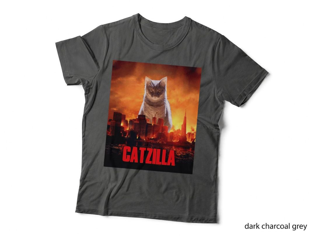 Catzilla Cat Kitten Lover, Cat Lovers Gift, Feline Enthusiast T-Shirt
