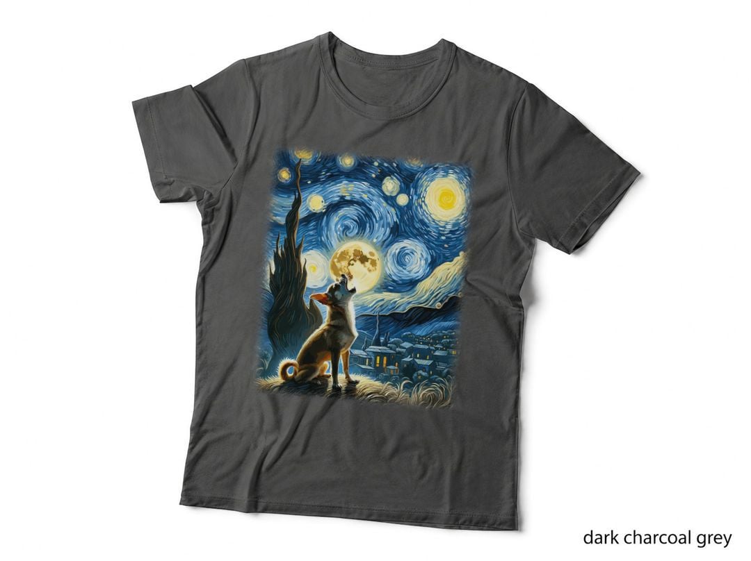Chihuahua Dog Canine Art Van Gogh Starry Night Chihuahua T-Shirt