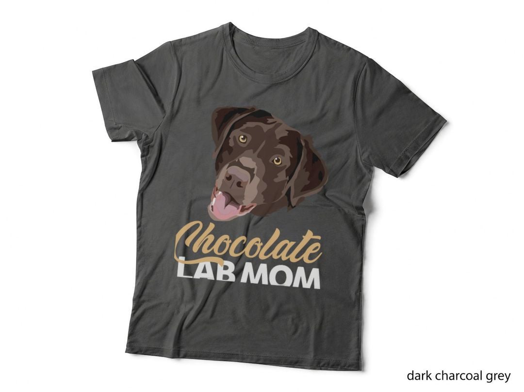 Chocolate Lab Mom Tshirt Lab Mama Gift, Dog Lover, Pet Parent