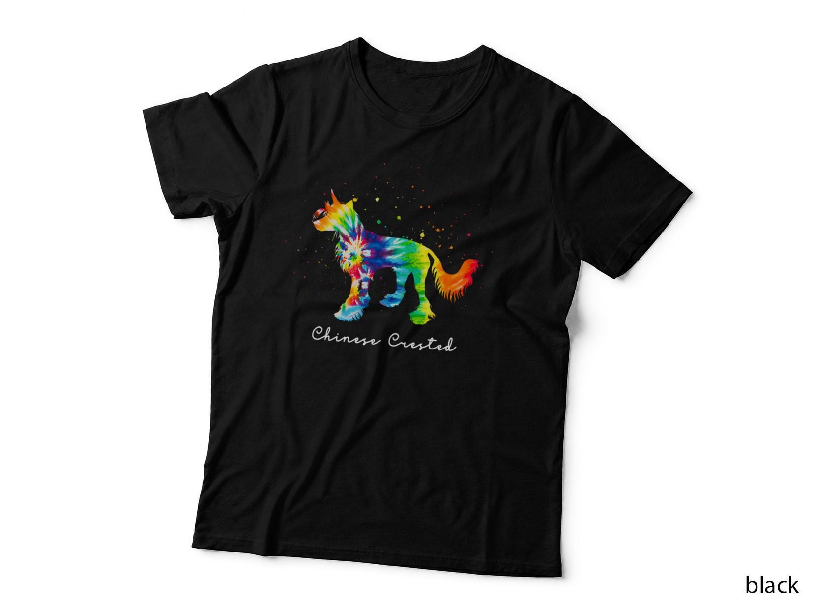 Colorful Chinese Crested Dog Mom Gifts Chinese Crested T-Shirt
