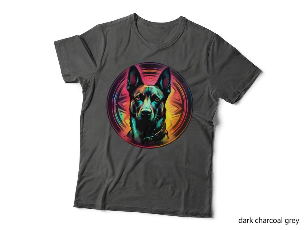 Colourful Belgian Malinois Dog Dad Mom Graffity, Belgian Shepherd T-Shirt