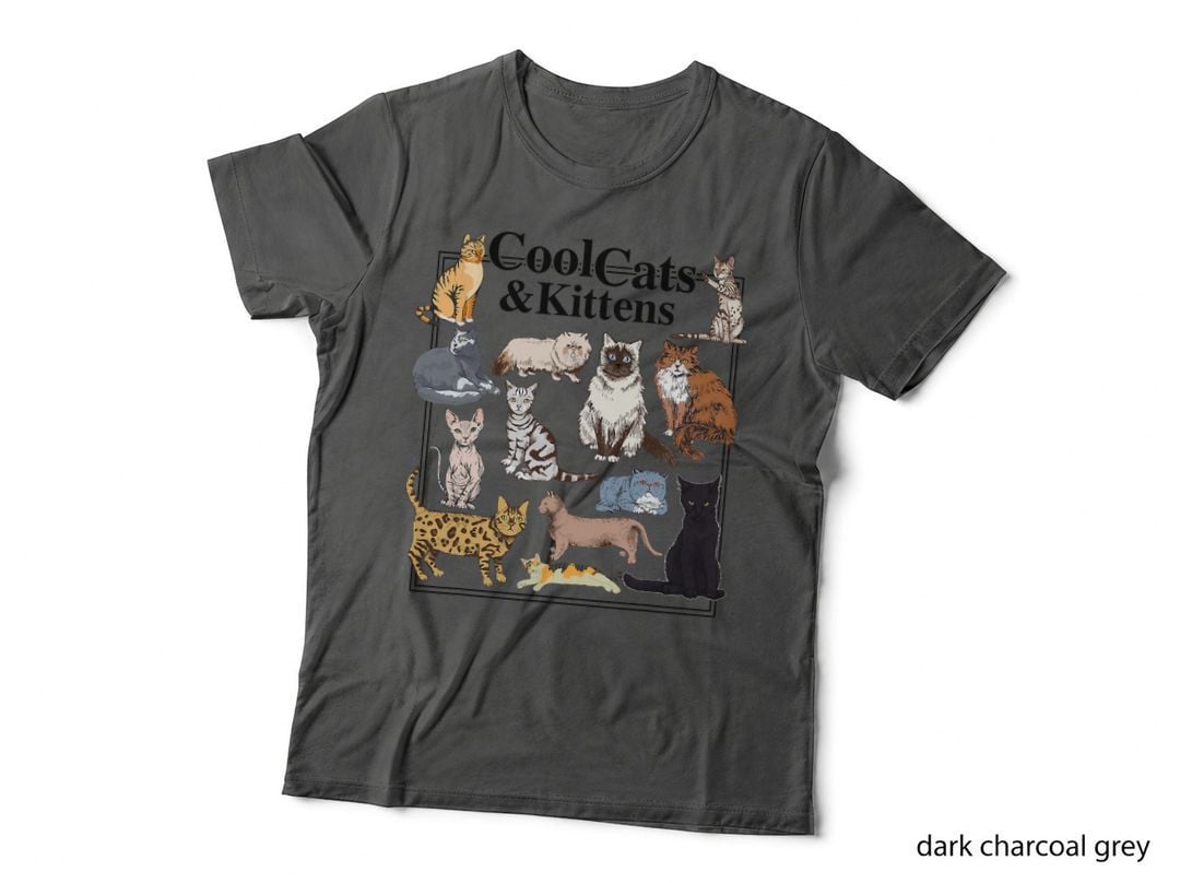 Cools Cat and Kitten Cat Types Funny T-Shirt