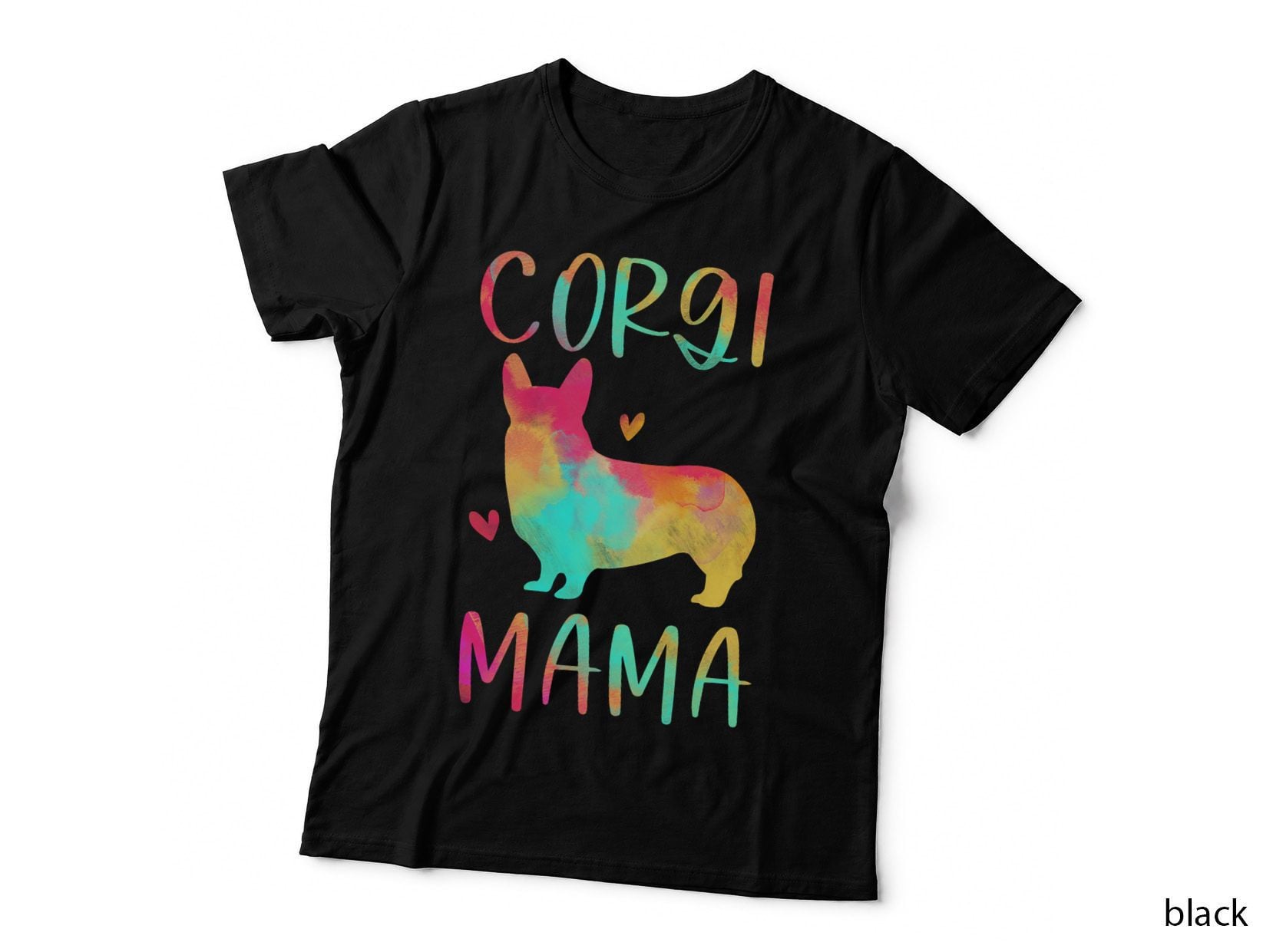 Corgi Mama Colorful Welsh Corgi Gifts Dog Mom, Pet Lover, Funny, Cute T-Shirt